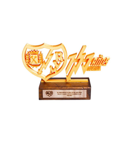 Trofeo centenario amarillo